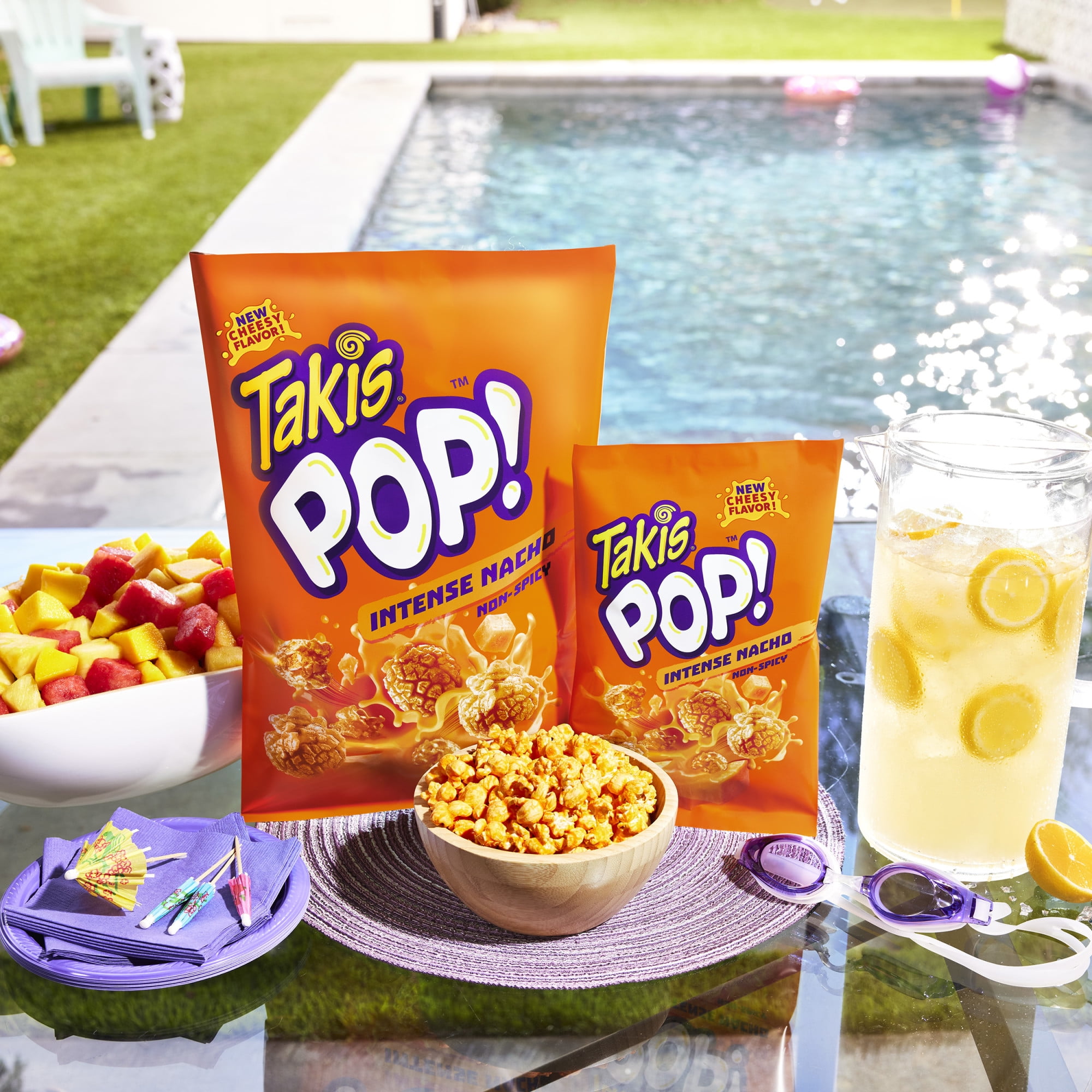 Takis Intense Nacho Pop! 6.7 oz Sharing Size Bag, Cheese Popcorn