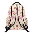 thumbnail image 2 of Aplkyhs Backpack for Age 9-18 Sweet Plaid 17 Inch School Bag Large Capacity Breathable Bookbag for Girls Teens Cherry Butterfly, 2 of 7