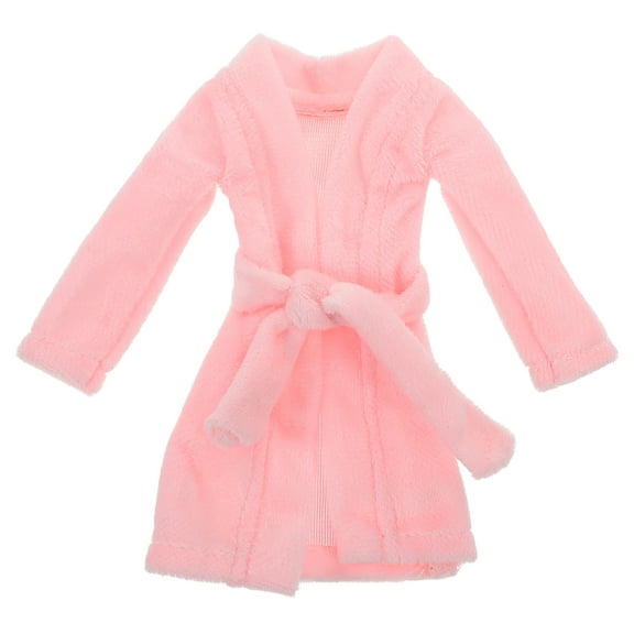 HEMOTON Miniature Dolls Bathrobe Clothing Accessories 1 Set Mini Bathrobe Outfit for Dolls
