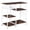 Rustic Brown, variant on Tcbosik Kitchen Storage Rack Baker's Rack Utility Storage Shelf Microwave Stand Table Spice Rack Condiment Holder Workstation, Dark Brown