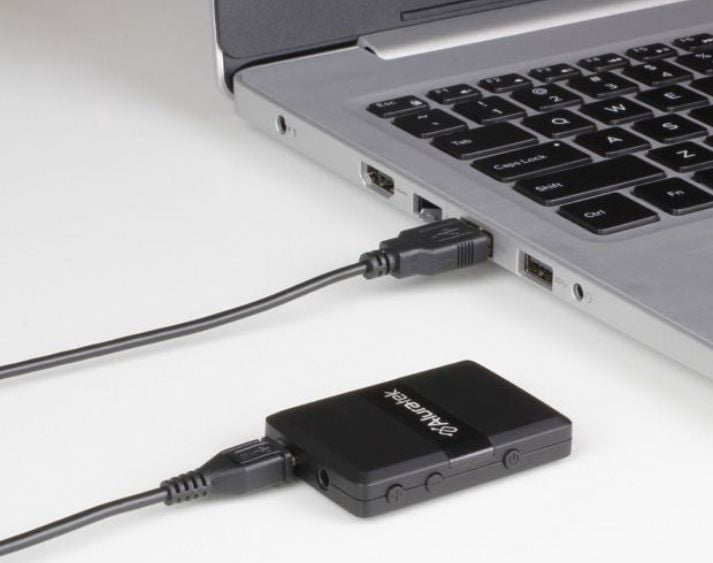 Aluratek Bluetooth Audio Receiver / Transmitter with Detached Cable | Bluetooth 5 | 50 ft. Range