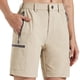 thumbnail image 1 of Athletic Shorts Women Hiking Shorts Outdoor Shorts Women Outdoor Sports Shorts 4 Pockets Summer Hiking Quick Dry Waterproof Travel Casual For Ladies Khaki M ANGGREK AH2933, 1 of 5