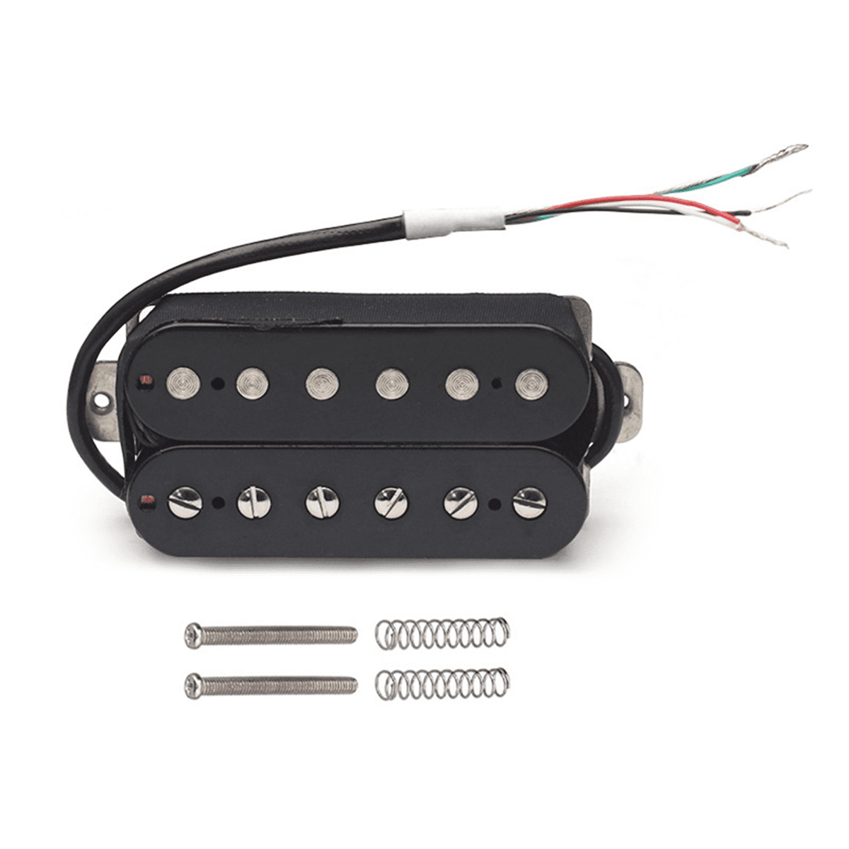 2Pcs Electric Guitar Pickups Set 5 Double Coil Humbucker Electric Guitar Pickup Neck +Bridge Pickup,2 x Humbucker Pickup (Neck+Bridge),Black