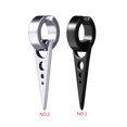 thumbnail image 4 of 1 Pair Men Geometric Titanium Steel Prevent Allergy Ear Clips Male Non Piercing Jewelry Earrings, 4 of 9