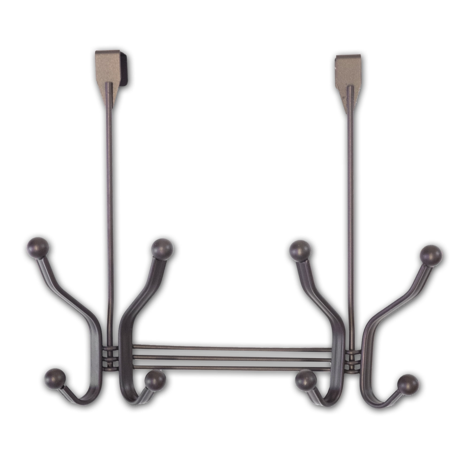 Over The Door 2 Hook Rack Bronze