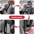 thumbnail image 5 of 2 bolsas colgantes de almacenamiento para asiento de coche, organizador lateral de asiento con múltiples bolsillos, bolsillo de red de malla de almacenamiento multifuncional para coche, puede con, 5 of 5