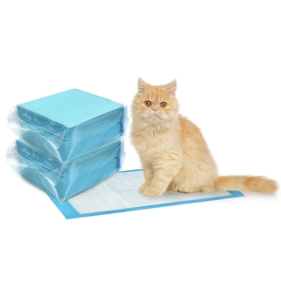 Ryanstar Racing Cat Litter Box Pads Blue Fresh Scent 40 Count Disposable Cat Litter Mat Refills for Kittens Puppies Small Pets