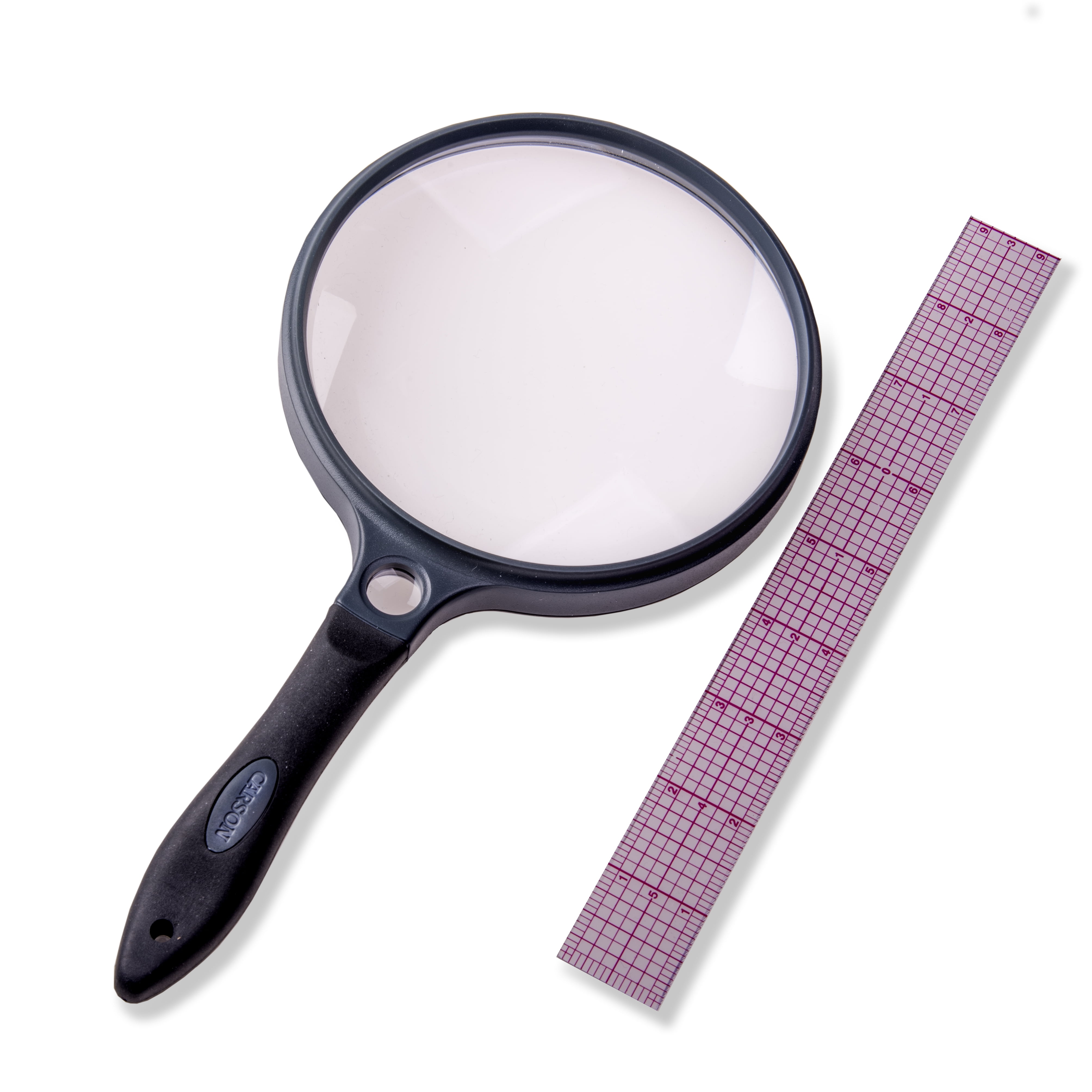 Equate Magnifier Handheld 2x Power 5" Acrylic Lens Magnifying Glass