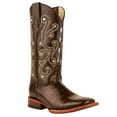thumbnail image 2 of Ferrini  Womens Mustang Alligator Square Toe   Dress Boots   Mid Calf Low Heel 1-2", 2 of 5