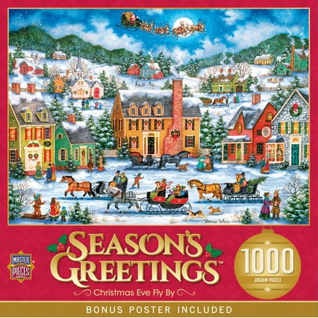 UPC: 0705988717734 | MasterPieces 1000 Piece Jigsaw Puzzle – Christmas Eve Fly By
