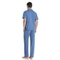 thumbnail image 3 of ANLIQI Men's 100% Cotton Pajamas Set Button Down Sleepwear Short Sleeve and Long Pants Pjs (Blue,M), 3 of 7