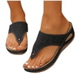 thumbnail image 4 of YUANxueke Sandals for Women Summer Comfortable Non-Slip Flip Flop Dressy Shoes Casual Walking Beach Shoes, 4 of 5