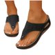 thumbnail image 4 of Mujeres Zapatos de Caminar Estilo Hueco Fuera de Tacón de Cuña Sandalias, Cojines Del Dedo Del Pie para Zapatos Más Tamaño Mula Primavera Verano Cómodo, 4 of 9