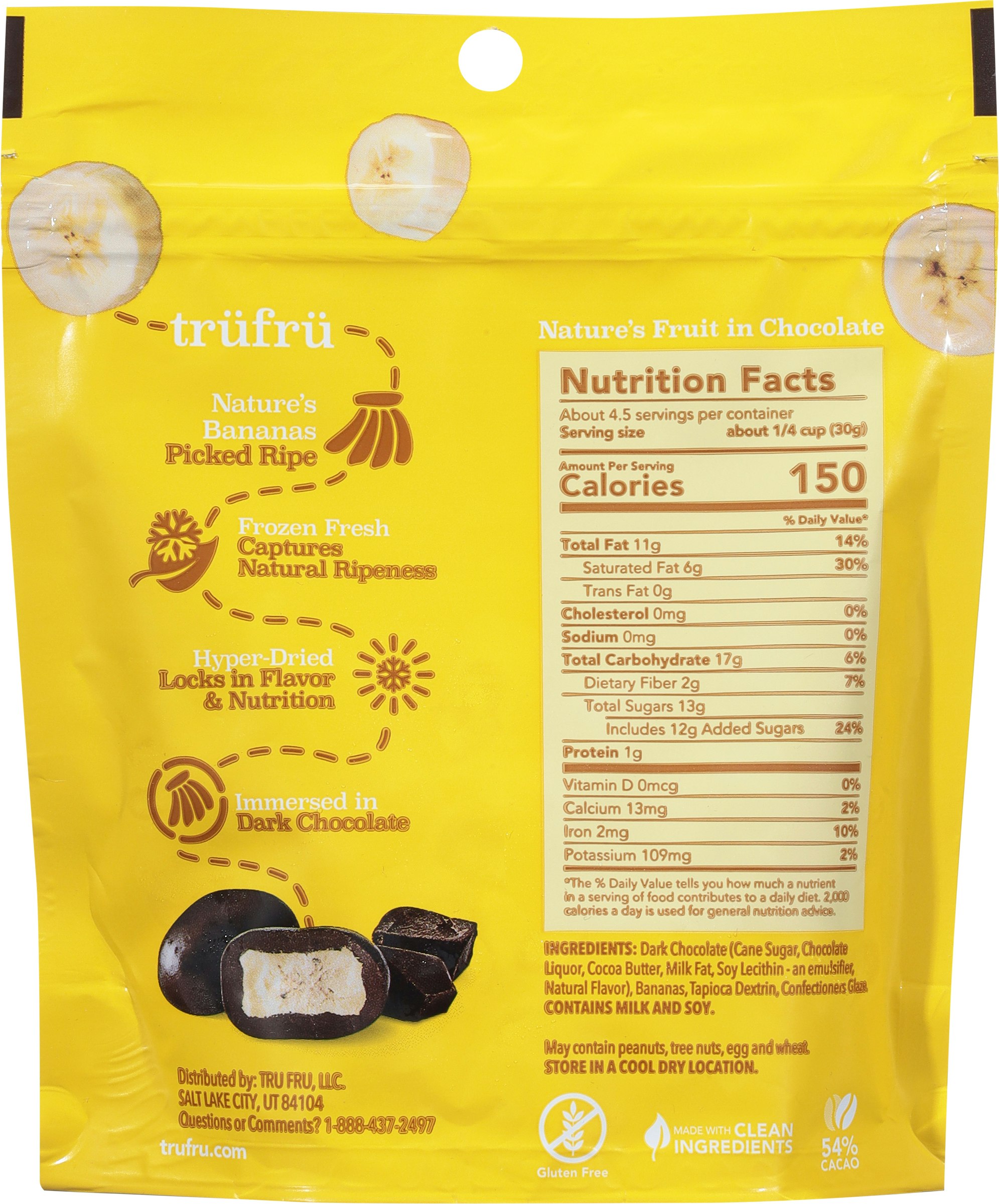 Tru Fru Indulge On The Go Nature's Bananas Hyp 4.5 oz (Pack Of 6)