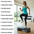 thumbnail image 5 of Aerobic Step Platform for Home Workout, Non-Slip, Shock-Absorbing Exercise Stepper, Durable & Lightweight Fitness Step for Cardio, HIIT, Strength Training & Step Aerobics, 5 of 8