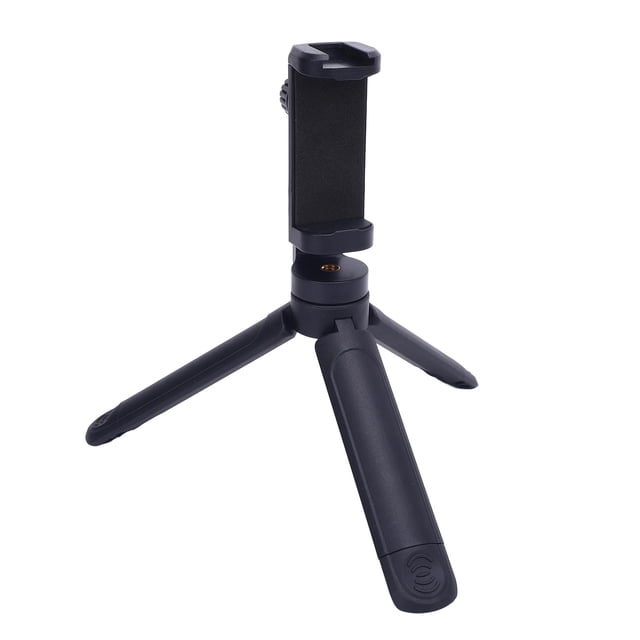 Desktop Tripod, 360 Rotation Stable Support Portable Selfie Stick Handle Grip Comfortable Hold for Smartphones