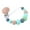 Green, variant on Cheers.US Pacifier Clips Baby Silicone Wood Beads Pacifier Holder Crochet Beads Pacifier Accessories Baby Toys for Babies
