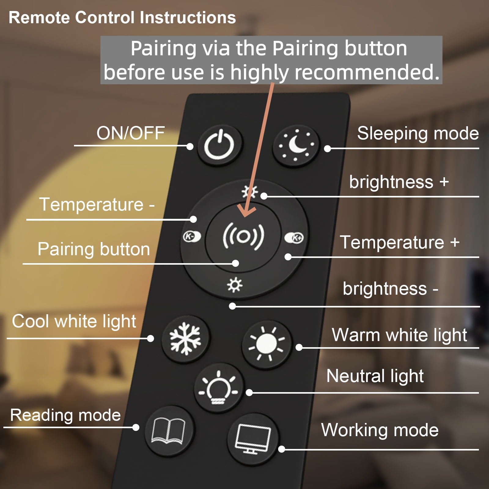 63 in 3 Light Led Floor Lamp 5-CCT Dimmable with Magnetic Remote Control for Living Room Bedroom Office ,Black