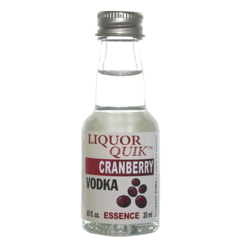 Liquor Quik Natural Vodka Essence 20 mL (Cranberry Vodka) - Walmart.com ...