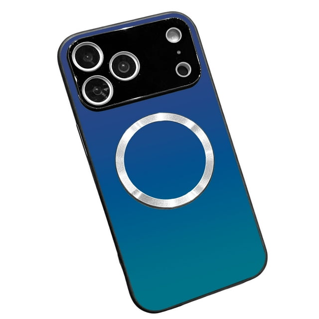 BotaniNest Gradient Glass Glossy For IPhone 17 Pro Max Compatible Thin Gradient Full Coverage Tempered Glass With Absorbing .