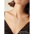 thumbnail image 7 of JKR Pearl Cross Necklace for Women Sterling Silver Heart Gemstone Cross Pendant Necklace Christian Jewelry Birthday Valentines Day Mothers Day Gifts for Her Mom, 7 of 7
