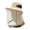 Khaki, variant on Mosquito Head Net Hat Wide Brim Insect Protection Hat Breathable Sun Hat for Fishing Gardening Hiking Camping