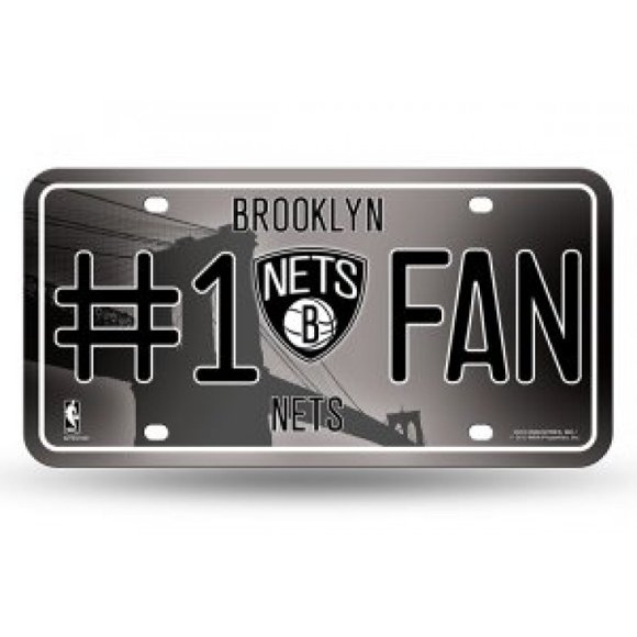 Brooklyn Nets Plaque d'Immatriculation 1 Fan
