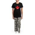 thumbnail image 4 of CafePress - Canada Day Maple Leaf And Heart Pajamas - Women's Short Sleeve Print T-Shirt and Pants Dark Cotton Pajama Set, 4 of 7