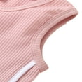 thumbnail image 4 of AMERTEER Baby Summer Set Short Sleeve Solid Color Tops Shorts Set, 4 of 6