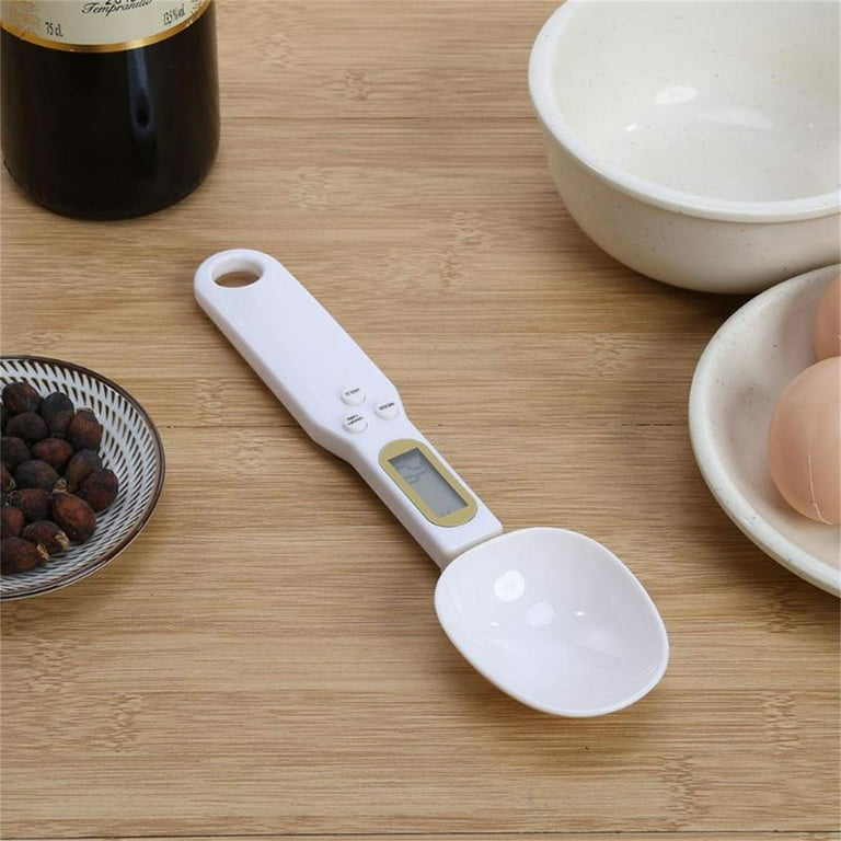  Electronic Measuring Spoon, Accurate Digital Spoon Scale with  LCD Display, Stainless Steel Kitchen Scale for Spices Pet Food Weight Grams  Ounces Grains Carats: Home & Kitchen