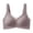 Grayish Purple, variant on Wire-free V-neck Mesh Comfortable Soft Support T-shirt Bra Plus Size Cup