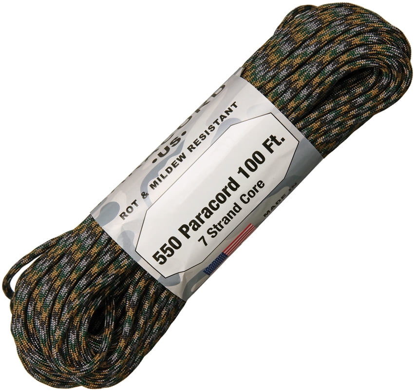 10ft 25ft 50ft 100ft 550 Paracord Rope 7 Strand Parachute Cord Under Water 