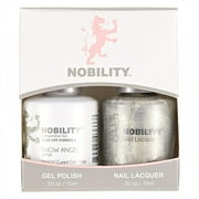 LeChat Nobility Gel Polish & Nail Lacquer Duo Set Snow Angel - .5 oz / 15 ml