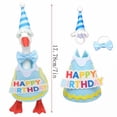 thumbnail image 2 of RUINIXCW 7 Inch Birthday Desk Goose Outfits Desktop Duck Outfit Mini Porch Goose Outfit for Desk Goose Figurine Felt Desk Goose Clothes Hat Bowtie Set (No Goose), 2 of 8