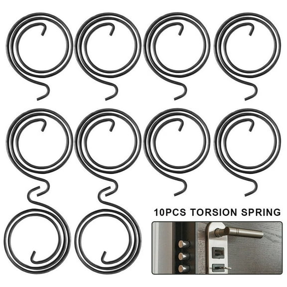 10Pcs 2.5 Turn Door Knob Handle Spring Replacement Torsion Spring For Door