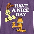 thumbnail image 3 of Garfield - Have A Nice Day - Toddler And Youth Girls Short Sleeve Graphic T-Shirt, 3 of 5
