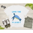 thumbnail image 4 of Love the Planet Earth Sea Turtle Swimming for Men Women Kids T-Shirt Ocean Animal Turtle Lover Gift T Shirt for Boys Girls Teens Tshirt, 4 of 8