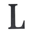 thumbnail image 2 of Balsa Circle 8" Black Solid Letter L Self-Adhesive Rhinestones Gems Sticker, 2 of 8