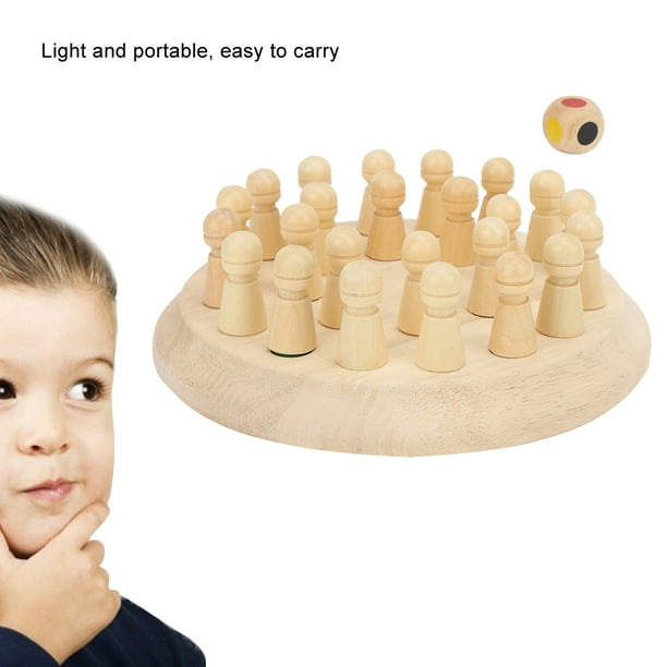 Juguete de ajedrez regalo perfecto mano de obra fina juguete de entrenamiento de memoria juego de rompecabezas educativo para jugar con seguridad ANGGREK Otros