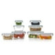 Glasslock Récipients de Stockage de Nourriture en Verre avec Couvercles Verrouillables, Ensemble de 16 Pièces – image 3 sur 5