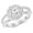 platinum, variant on 1.25 Carat Platinum LAB GROWN DIAMOND Pave Set Halo Style Floral Split Shank Round Cut Diamond Engagement Ring (D-E Color VS1-VS2 Clarity 0.75 Ct Center) Size: 8.5