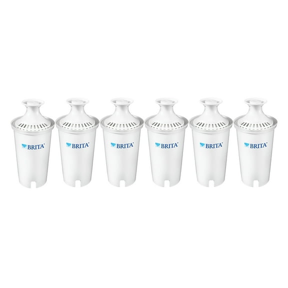 Brita Standard Water Filter Replacements, BPA Free, 6 Count