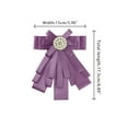 thumbnail image 2 of INSPIRE CHIC Broche de cinta para mujer, lazo, corbata, broches para bodas y fiestas, color púrpura, 2 of 4