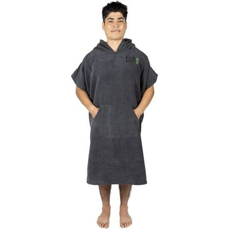 

Cor Surf Changing Towel Poncho Robe With Hood One Size Fits All Available in Green Light Blue Dark Blue and Da