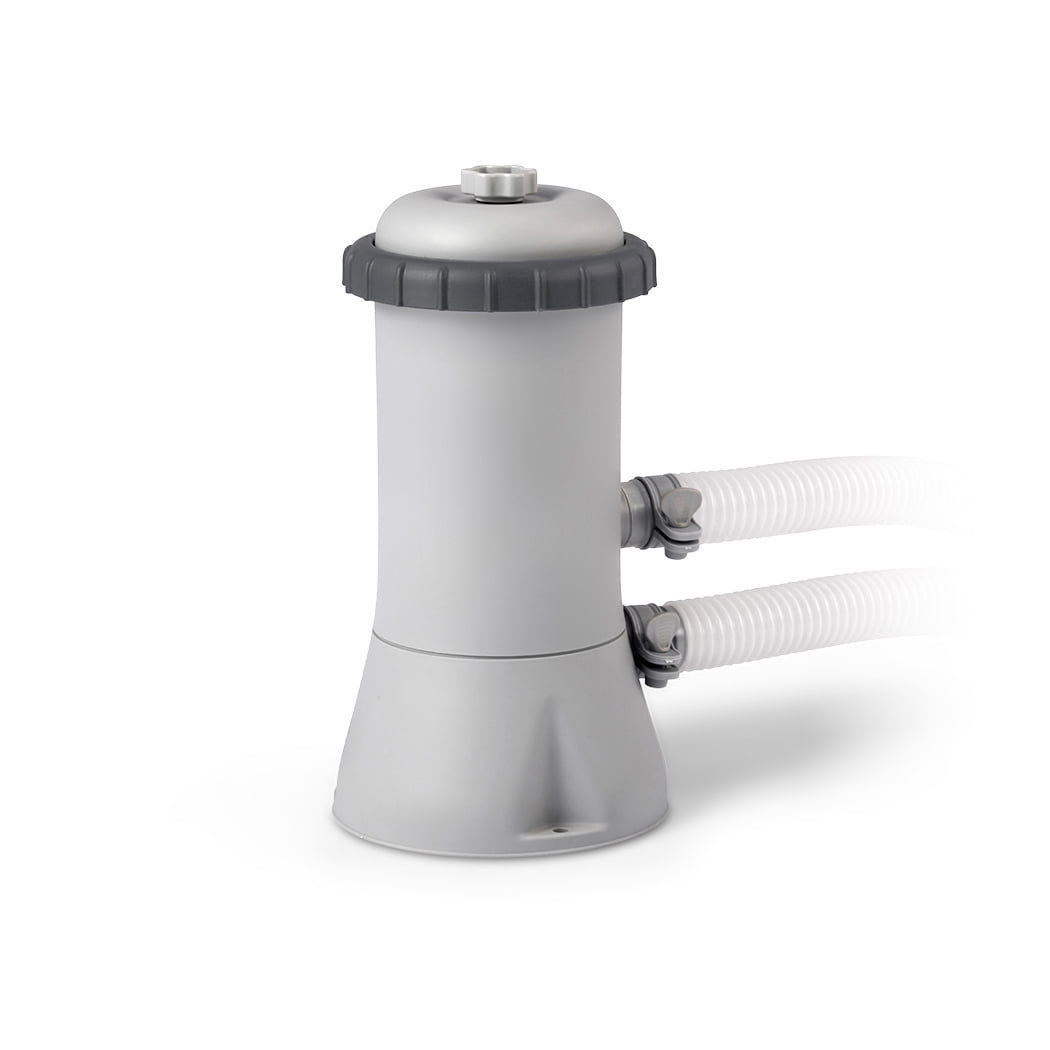 Intex 530 GPH Above Ground Pool Filter Pump with A/C Filter Cartridge, Easy Installation (2 Pack)
