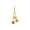 Yellow 1PCS, variant on HOARBOEG 1PCS Hanging Cotton Rope Ball Toy for Indoor Cats, Cat Chew Toy for Teething & Boredom Relief, Natural Sisal Jute Rope Hanging Toy with Bell for Cage or Scratching Post