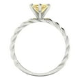 thumbnail image 4 of 2 ct Marquise Cut Natural Citrine Solitaire Engagement Ring for Women in 18K White Gold, 4 of 5