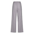 thumbnail image 4 of Women Pants Casual Yoga Straight Leg Comfy Drawstring Lounge Running Long Active Sweat Plus Size Cargo Trousers, 4 of 5