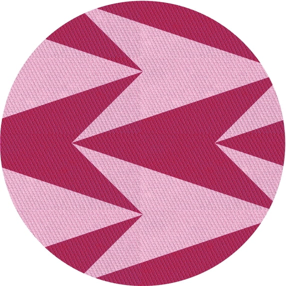 Ahgly Company Machine Washable Indoor Square Transitional Pastel Purple Pink Area Rugs, 3' Square