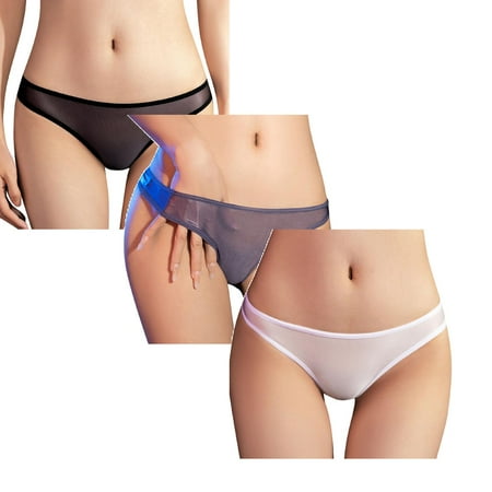 LUOGENLI Panties for Women Pack Cotton Sexy Ladies Sexy Panties Sexy Underwear Elastic Glossy Thong Briefs Panties for Women Sexy Panties for Women Pack Cotton Plus Size One Size